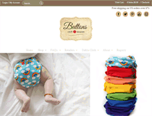 Tablet Screenshot of buttonsdiapers.com
